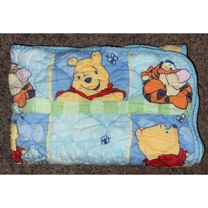 Vintage  Disney Winnie The Pooh‎ And Tigger Bed / Crib Blanket Quilt 52x37